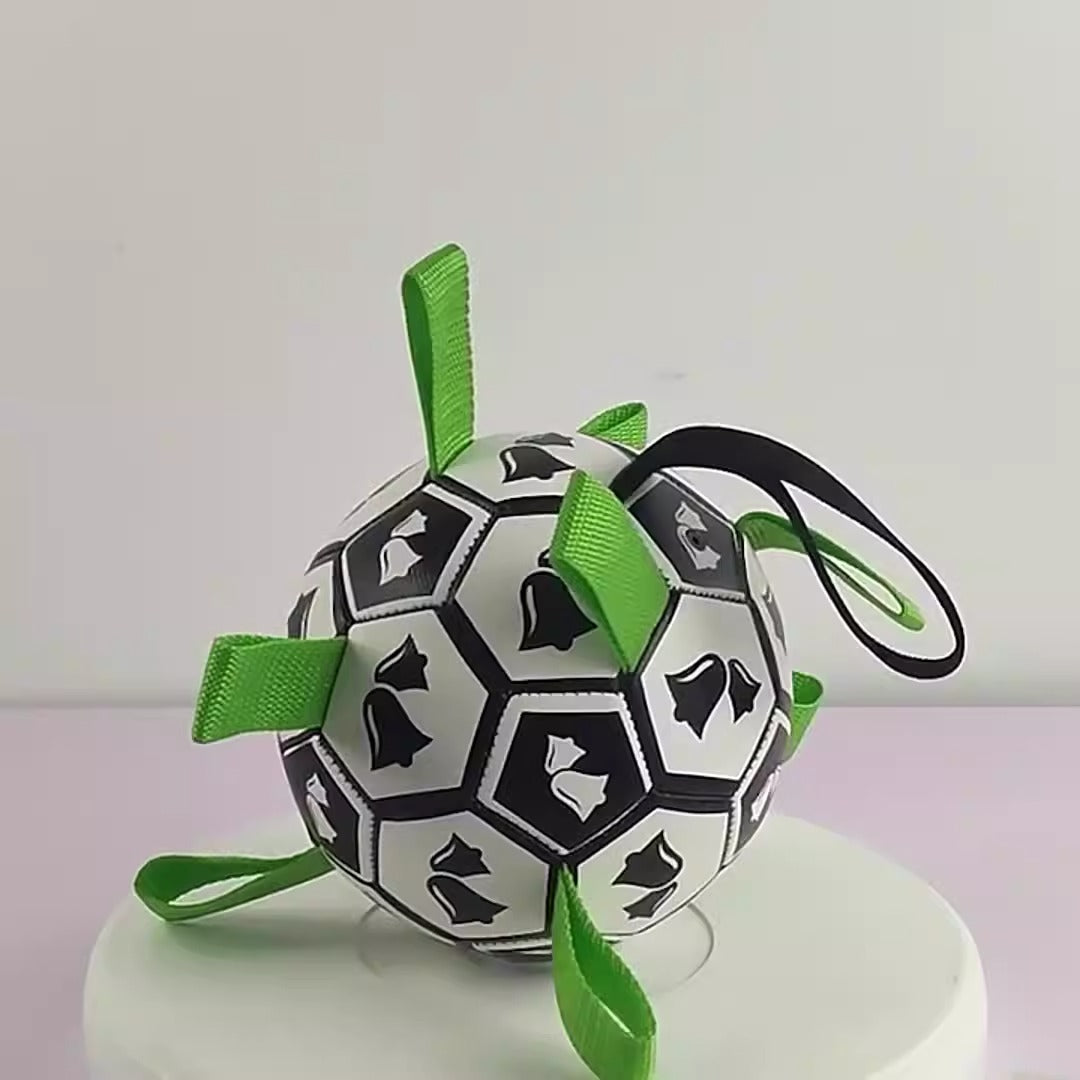 Pet Football Dog Football Toy Supplies Outdoor Multi functional Interactive Dog Ball with Rope