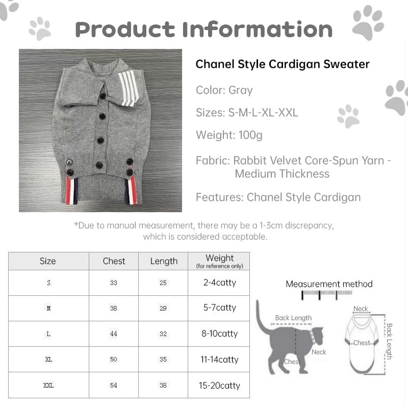 Wholesale Cross-border Pet Knit Cardigan - Bear Design (For Dogs & Cats)