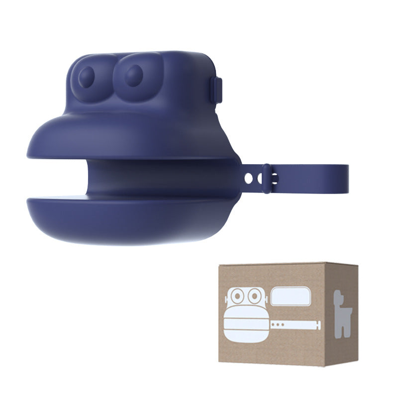 New Creative Frog Shaped Toilet Collector Portable Dog Feces Toilet Collector with Bin Bag Pet Toilet Holder