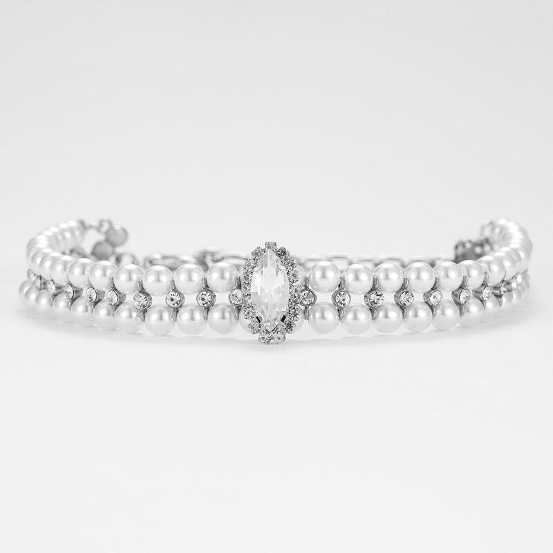 ETHIN Pet Dog Diamond Necklace Collar Puppy Pearl Collar Cat Wedding Luxury Collars Rhinestone Necklace For Pet Dogs Cats