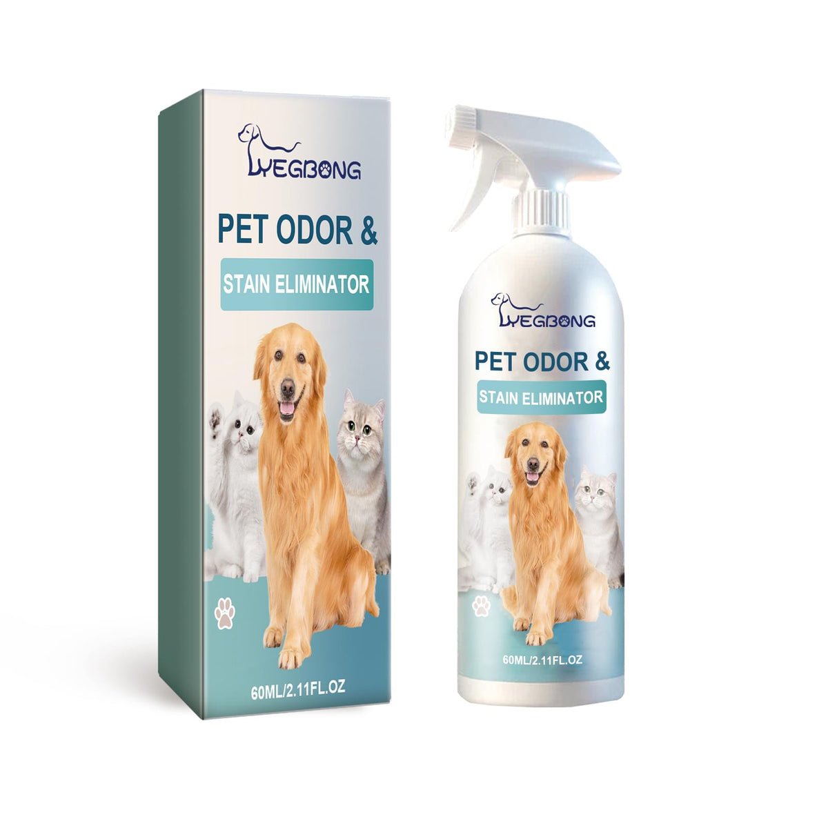 Pet Odor & Stain Eliminator, Clean Dog And Cat Body Odor Feces Odor Removal Indoor Fresh Deodorizer