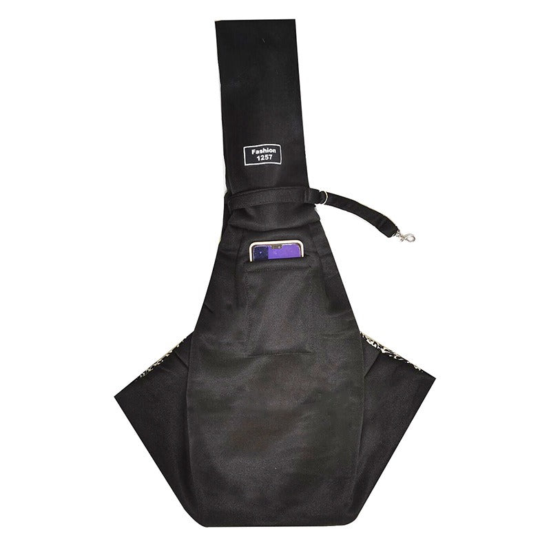 Crossbody breathable dog folding pet bag with large capacity pet supplies portable cat bag for outdoor use