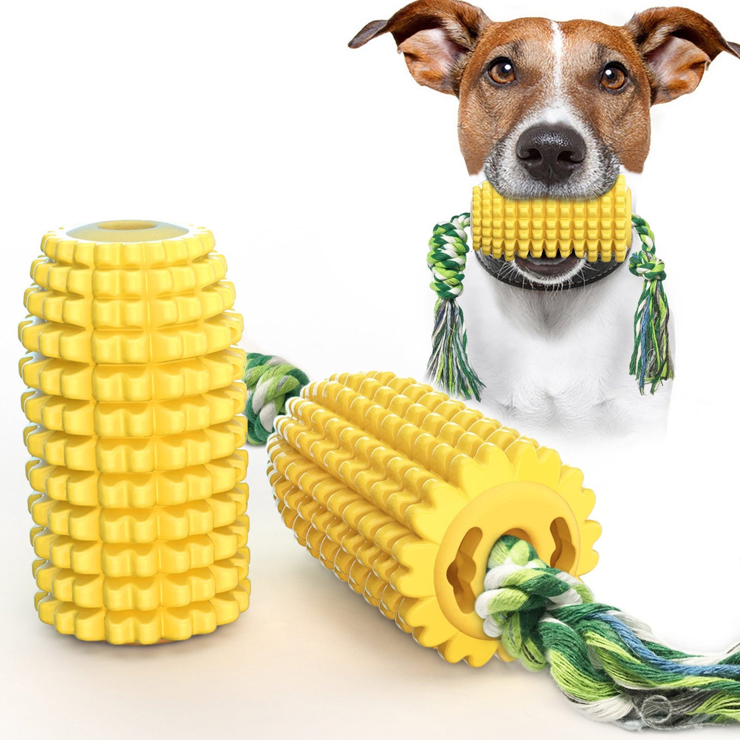 Pet Supplies Sound Corn Dog Toy Cotton Rope Teething Stick