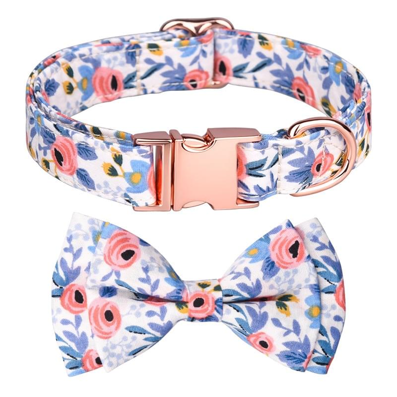 Sunflower Pet Collar Cotton Breathable Dog Collar Zou Ju Printed Neck Ring Pet Supplies