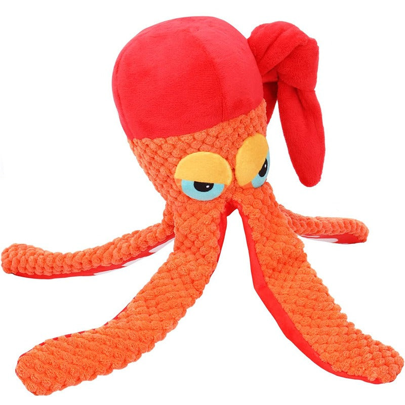 Pet plush toy octopus dog puzzle bite resistant sound toy octopus