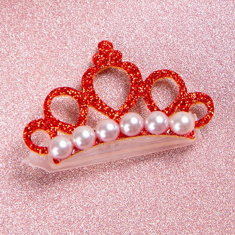 New Pet Products Cat Frog Clip Crown Pearl Head Teddy Pet Head Flower Hair Clip Pet Products Headwear