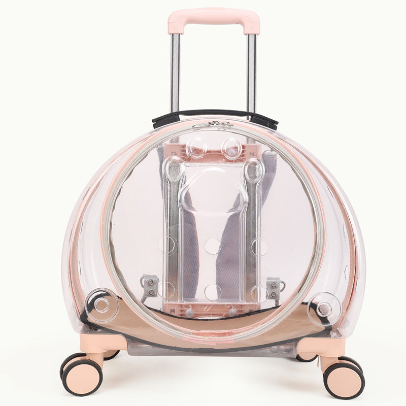 Pet Box Transparent Large Capacity Portable Pet Backpack Space Cabin Dog Luggage
