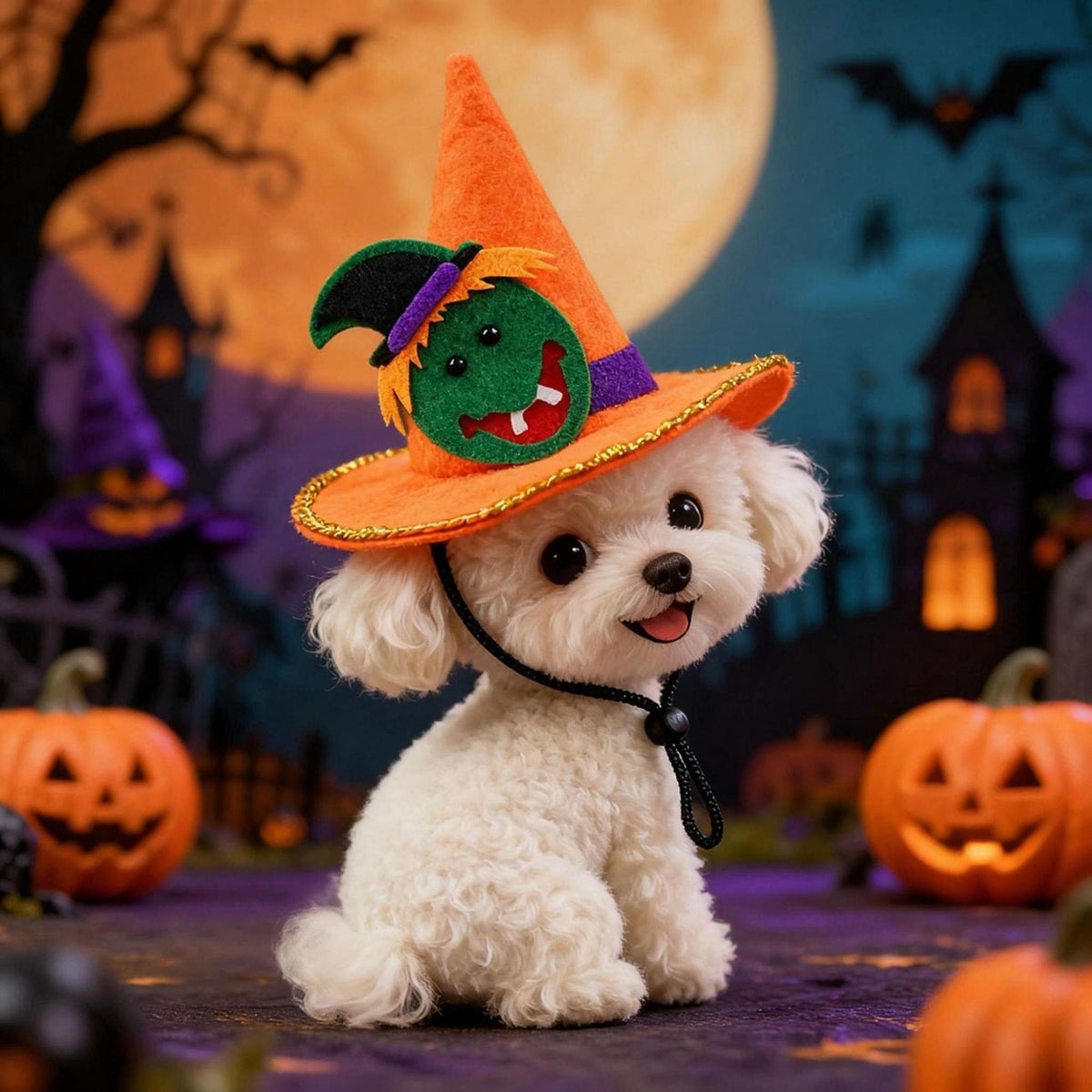 Pet Halloween Hat Creative Pumpkin Devil Spider New Stock  Rabbit Pet Dog