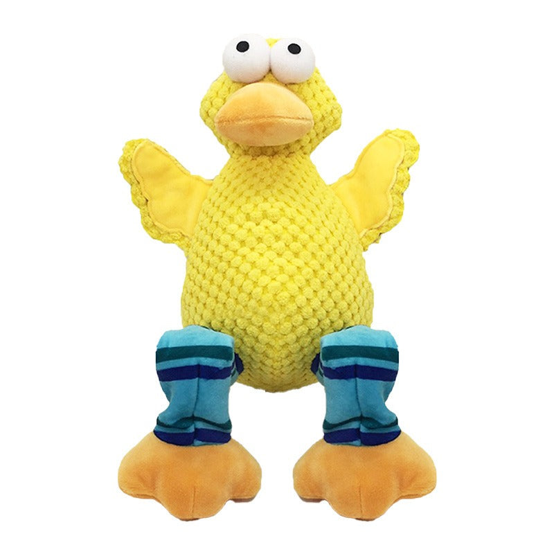 Pet Plush Toy Dog Teeth Grinding and Bite Resistant Cute Animal Voice Dog Toy