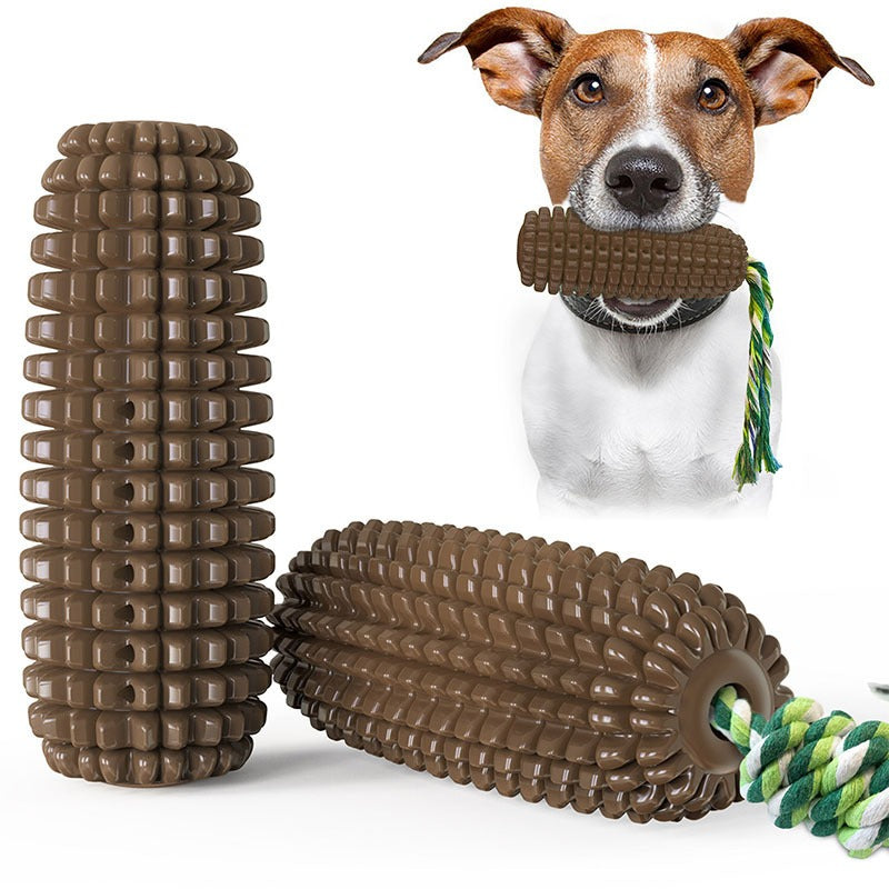Pet Supplies Sound Corn Dog Toy Cotton Rope Teething Stick