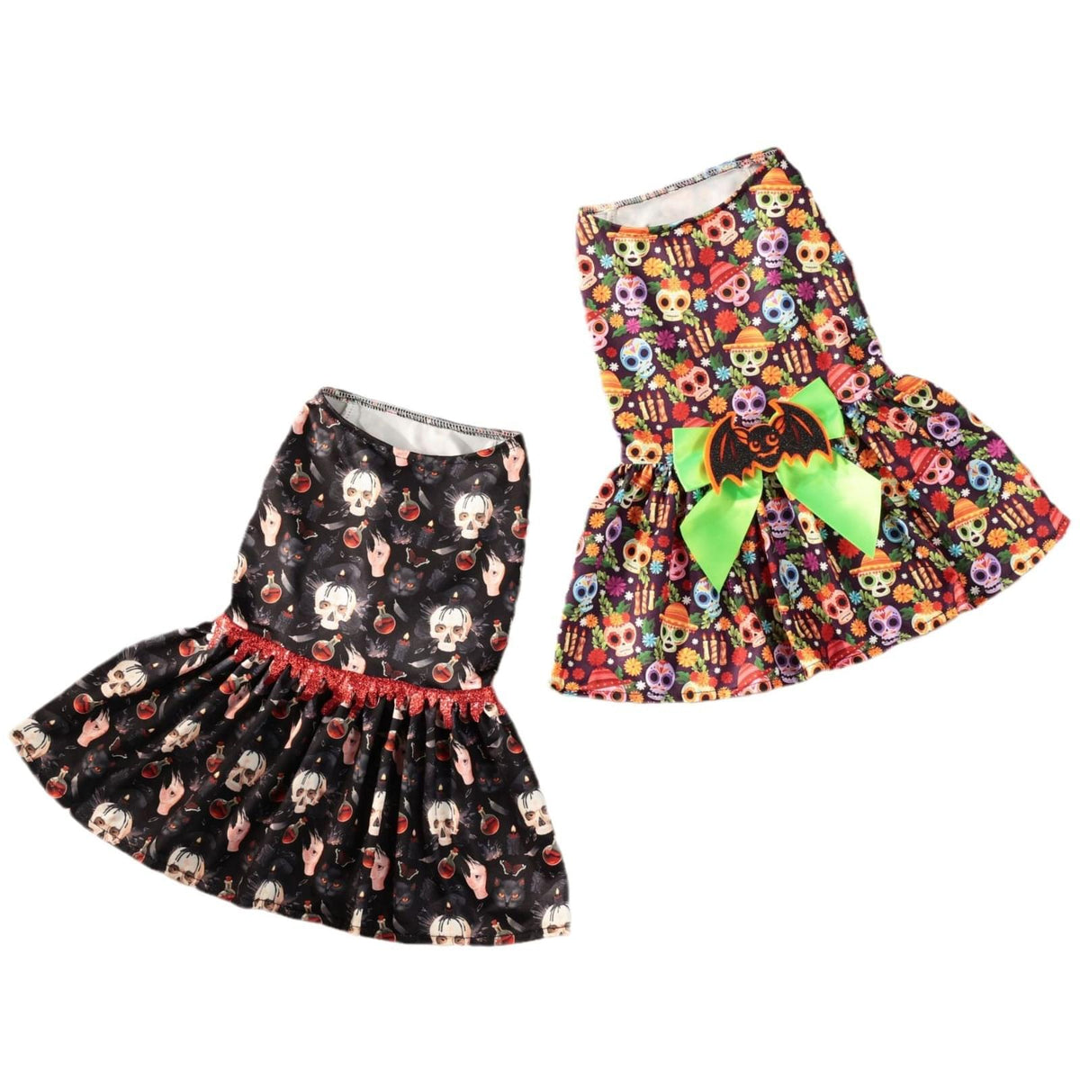 Halloween Pet Dog Costume Skull Bat Blood Drop Dress