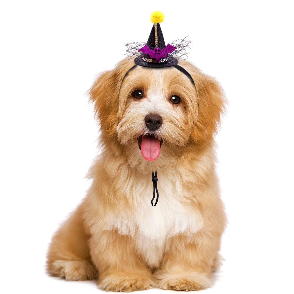 Holiday Pet Hat Halloween Cat and Dog Headwear Adjustable Decoration