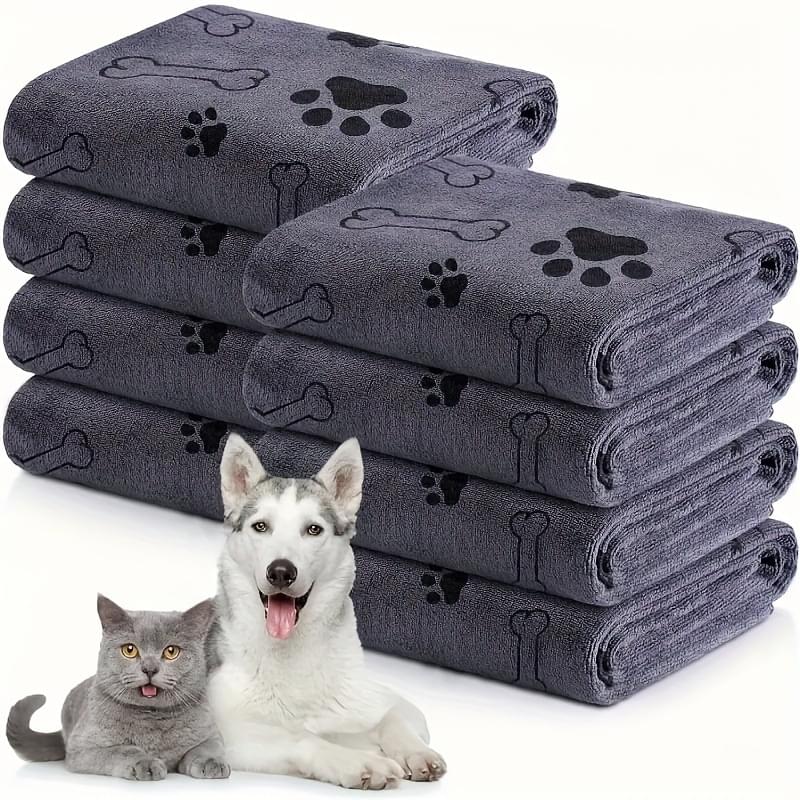 Pet bath towel quick drying and absorbent for dogs and cats bath towel soft and quick drying pet supplies