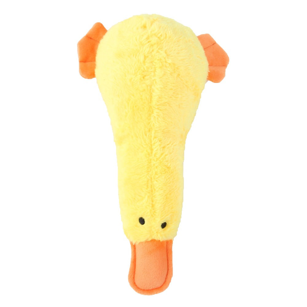 Pet Plush Soundmaking Toy Dog Bites Duck to vent Cartoon Wing less Bird Toy