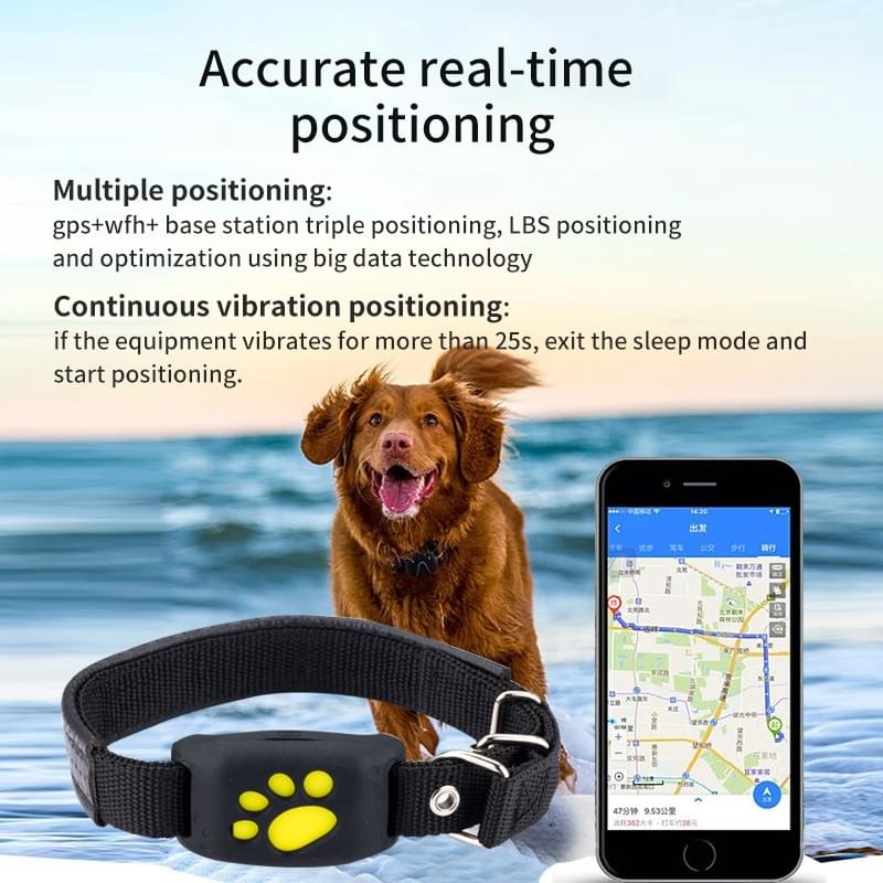 GPS pet locator dog cat tracker pet anti loss tracker global locator cross-border portability