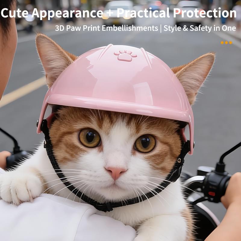 Pet Helmet New Pink Dog Cat Motorcycle Pet Dog Motorbike Sport Outdoor Pet Accessory Headwear