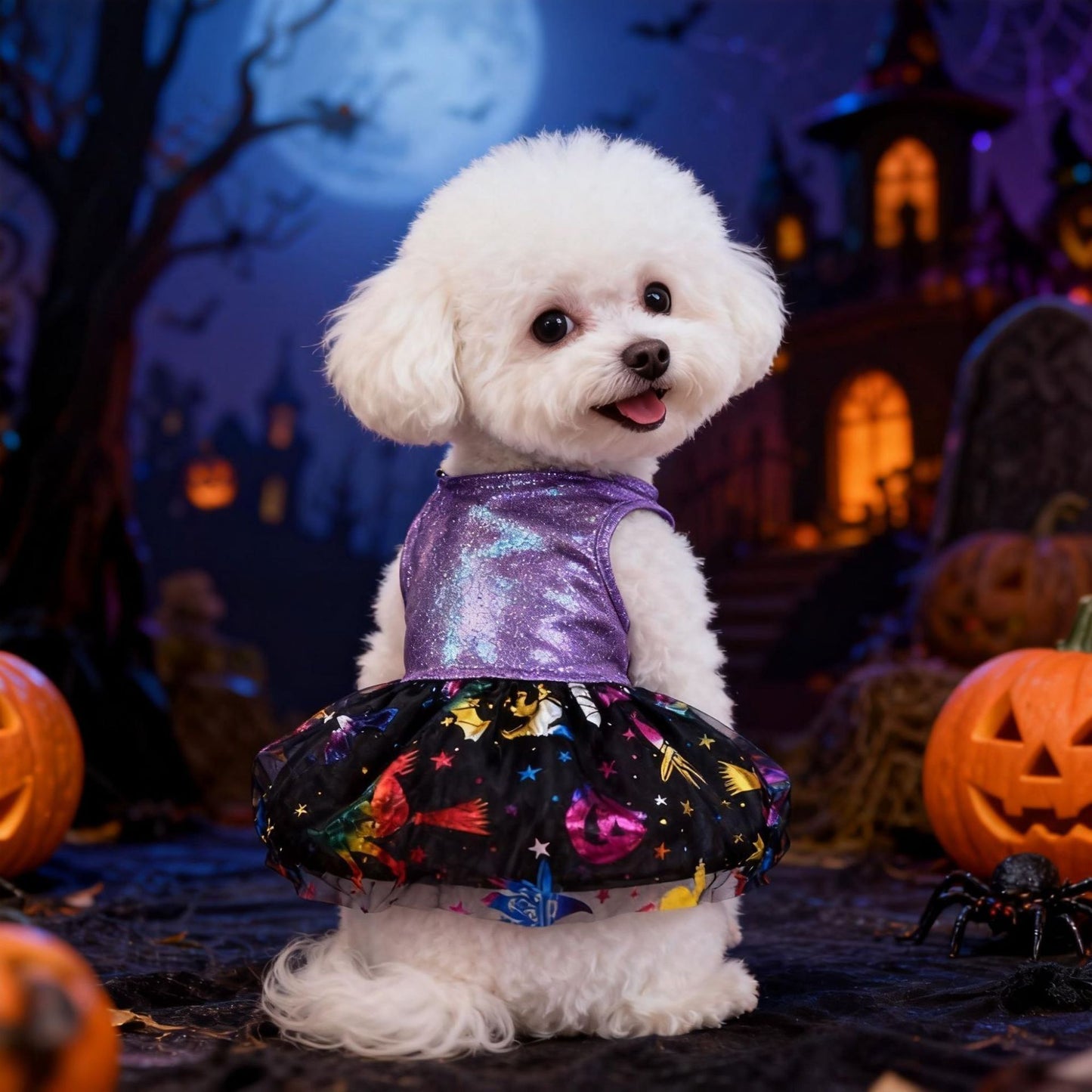 Pet Clothes Halloween Shiny Series Laser Craft Clothing Party Festival Outfit Cute Pet Fashion Trendy Pet Wear