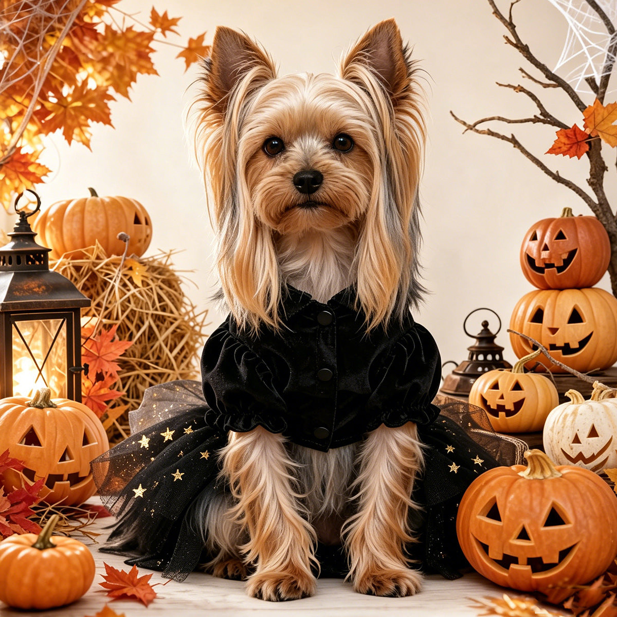 Pet Clothing for Small Dogs and Cats Halloween Princess Tulle Dress, Cute Outfit for Small Pets