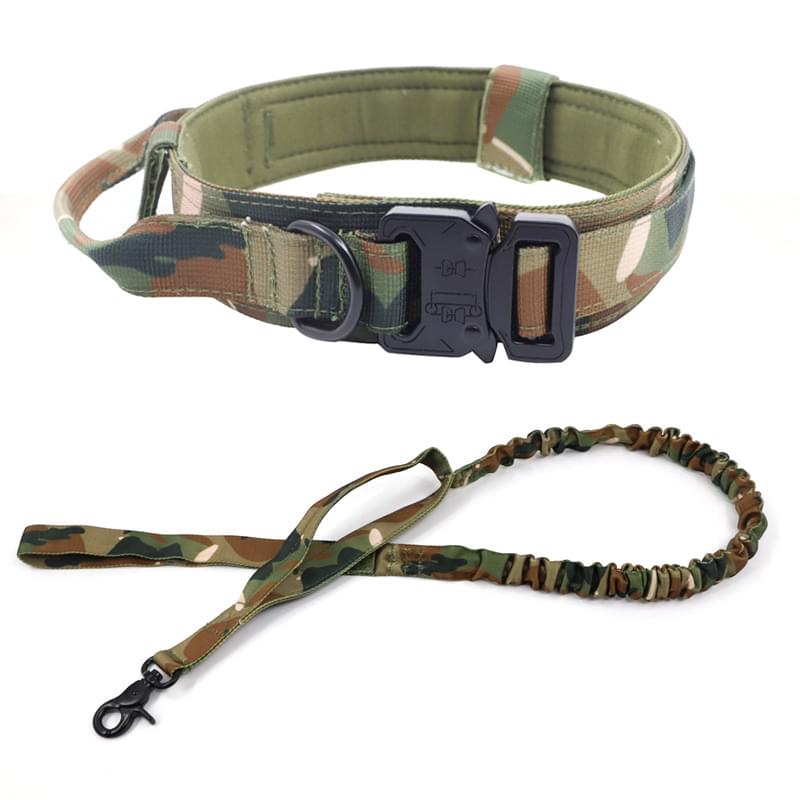 Tactical Dog Collar Dog Leash Tactical Collar Dog Leash Pet Outdoor Collar Training Pet Supplies