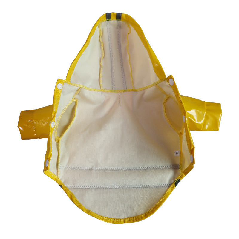 Pet Raincoat with Reflective Strips, Thickened Waterproof Raincoat for Small and Medium Dogs