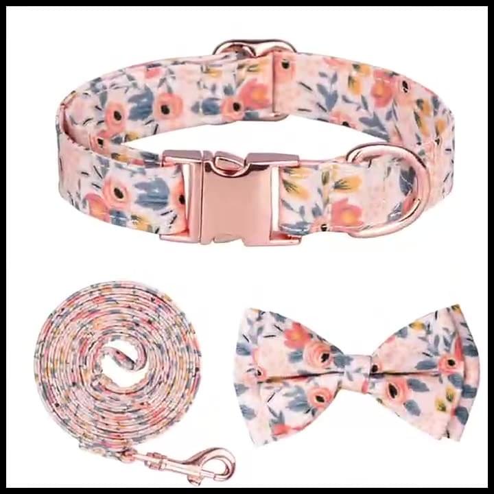Sunflower Pet Collar Cotton Breathable Dog Collar Zou Ju Printed Neck Ring Pet Supplies